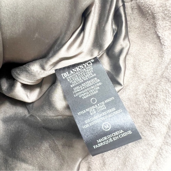 BLANKNYC Suede Moto Jacket Sand Stoner Brown Leather Zip Size Medium M NWT - Picture 7 of 9